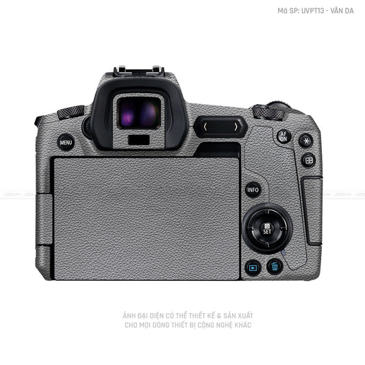 Dán Skin Máy Ảnh Canon Vân Nổi Vân Da Xám | UVPT13