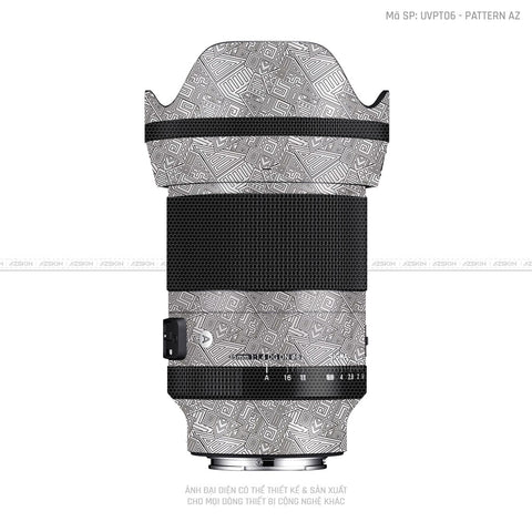 Dán Skin Ống Kính Sigma Vân Pattern AZ Trắng | UVPT06