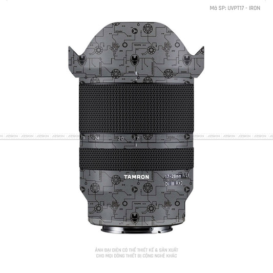 Dán Skin Ống Kính Tamron Vân Ironman Xám | UVPT17
