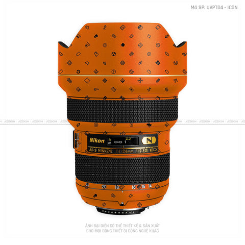 Dán Skin Ống Kính Nikon Vân Nổi Pattern ICon Cam | UVPT04