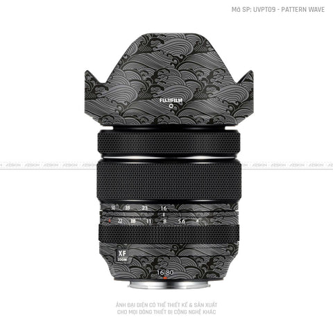 Dán Skin Ống Kính Fujifilm Vân Nổi Pattern Wave Xám | UVPT09
