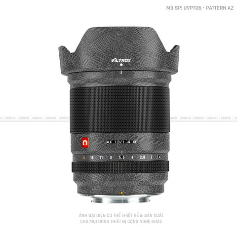 Dán Skin Ống Kính Viltrox Vân Nổi Pattern AZ Xám | UVPT06
