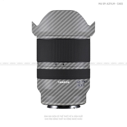 Dán Skin Ống Kính Tamron Vân Carbon Xám | CA03