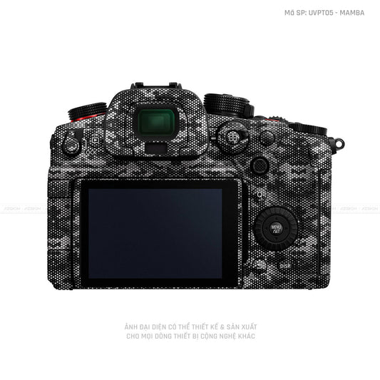 Dán Skin Máy Ảnh Lumix Vân Nổi Mamba White | UVPT05