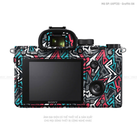 Dán Skin Máy Ảnh Sony Vân Nổi Graffiti 04 | UVPT20