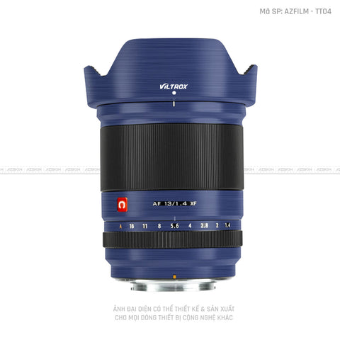 Dán Skin Ống Kính Viltrox Vân Titan Xước Xanh | TT04