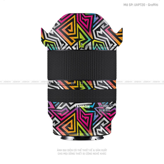 Dán Skin Ống Kính Tamron Vân Nổi Graffiti 01 | UVPT20