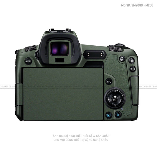 Dán Skin Máy Ảnh Canon Màu Xanh Midnight | 3M208-M206