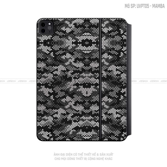 Dán Skin Magic Keyboard Vân Mamba Trắng | UVPT05