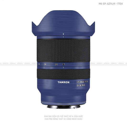 Dán Skin Ống Kính Tamron Vân Titan Xước Xanh | TT04