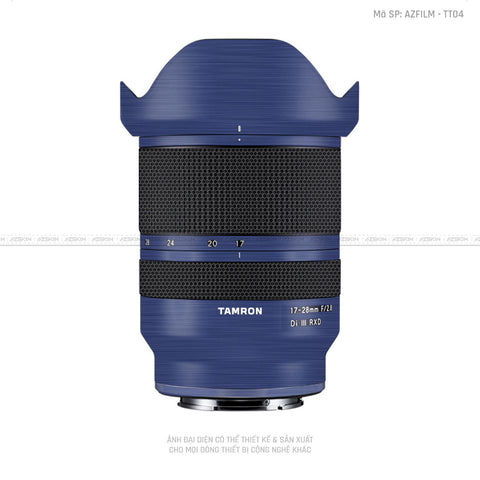 Dán Skin Ống Kính Tamron Vân Titan Xước Xanh | TT04