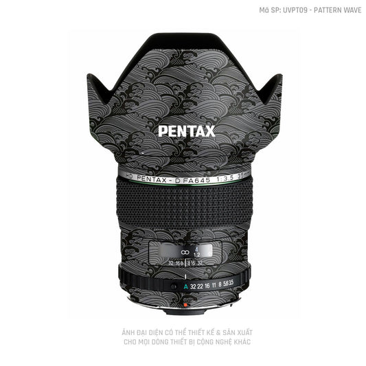 Dán Skin Ống Kính Pentax Pattern Wave Xám | UVPT09