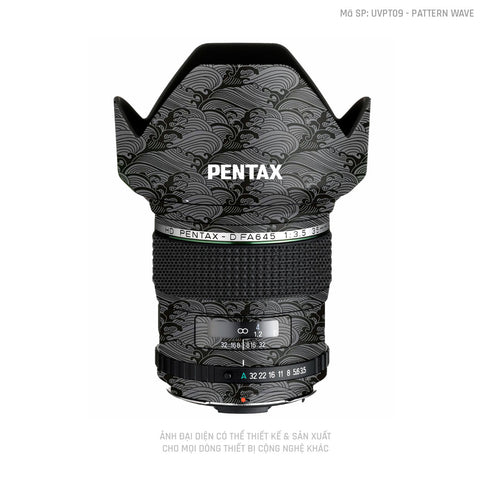 Dán Skin Ống Kính Pentax Pattern Wave Xám | UVPT09