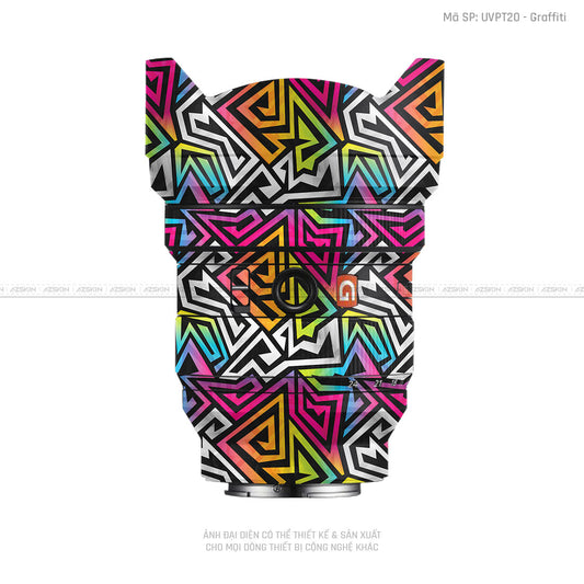 Dán Skin Ống Kính Sony Vân Nổi Graffiti 01 | UVPT20