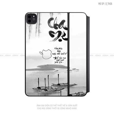 Dán Skin Magic Keyboard Hình Thư Pháp | D_TH06