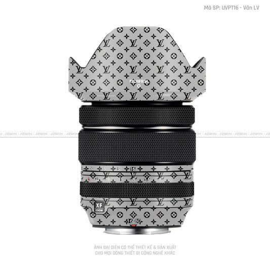 Dán Skin Ống Kính Fujifilm Vân LV Bạc | UVPT16