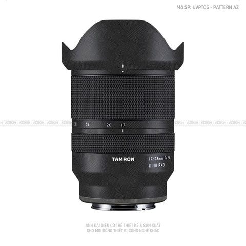 Dán Skin Ống Kính Tamron Vân Nổi Pattern AZ Đen | UVPT06