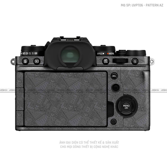 Dán Skin Máy Ảnh Fujifilm Vân Nổi Pattern AZ Xám | UVPT06