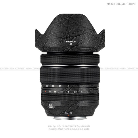 Dán Skin Ống Kính Fujifilm Vân Cocoon Black | CO070