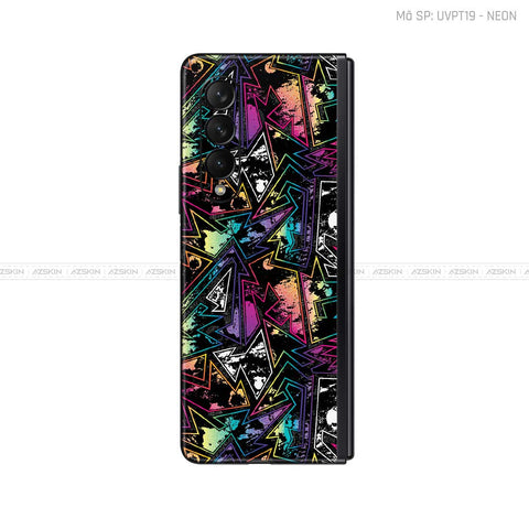 Dán Skin Galaxy Z Fold3 Vân Neon 04 | UVPT19