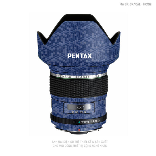 Dán Skin Ống Kính Pentax Vân Tổ Ong Xanh | HC192
