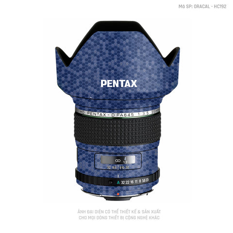 Dán Skin Ống Kính Pentax Vân Tổ Ong Xanh | HC192