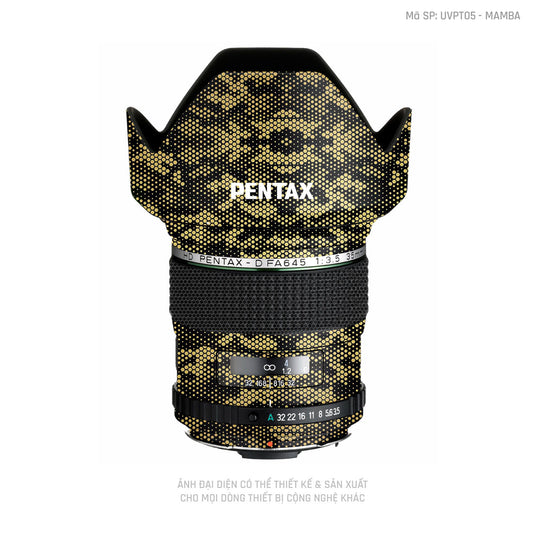 Ống Kính Pentax Vân Nổi Mamba Vàng Đồng | UVPT05