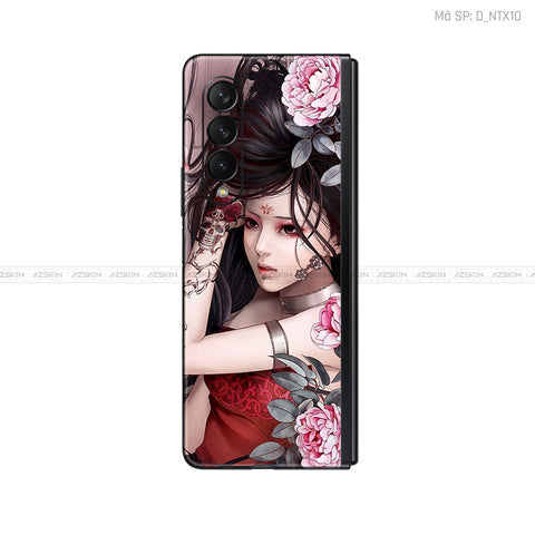 Dán Skin Galaxy Z Fold4 Hình Geisha | D_NTX10