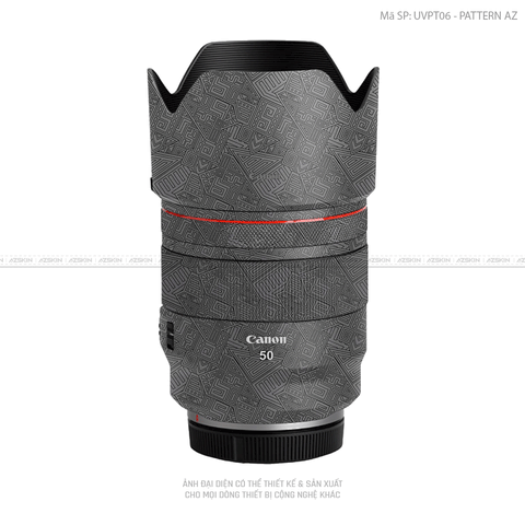 Dán Skin Ống Kính Canon Vân Nổi Pattern AZ Xám | UVPT06