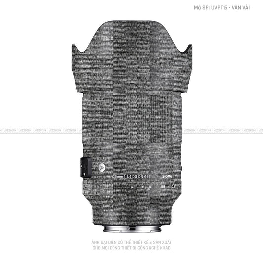 Dán Skin Ống Kính Sigma Vân Vải Xám | UVPT15
