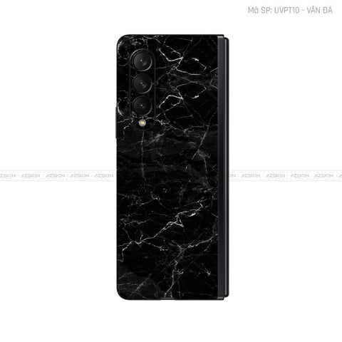 Dán Skin Galaxy Z Fold3 Vân Đá Đen | UVPT10