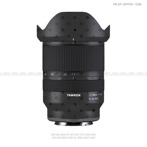 Dán Skin Ống Kính Tamron Vân Nổi ICon Đen | UVPT04