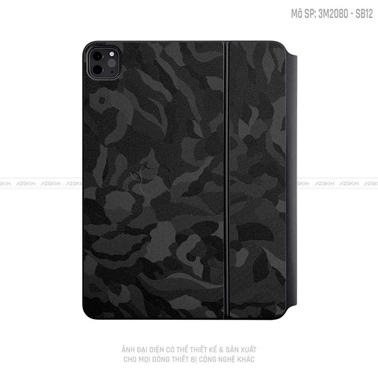 Dán Skin 3M/Oracal Magic Keyboard Vân Camo Đen | SB12