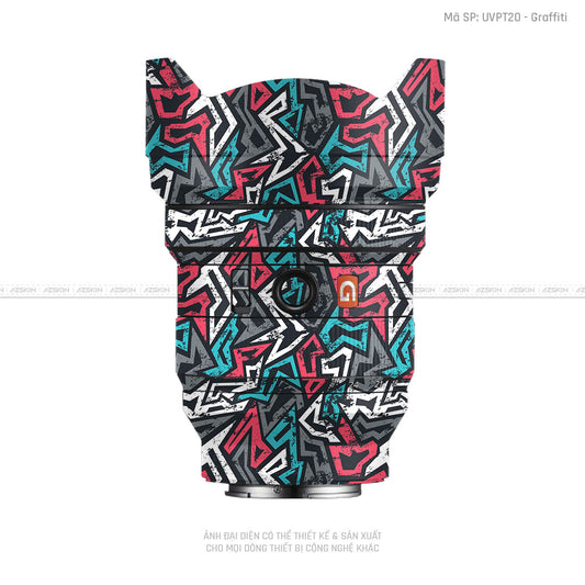 Dán Skin Ống Kính Sony Vân Nổi Graffiti 04 | UVPT20