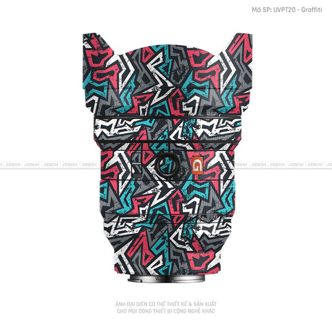 Dán Skin Ống Kính Sony Vân Nổi Graffiti 04 | UVPT20