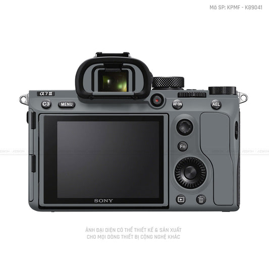 Dán Skin Máy Ảnh Sony Màu Xám Xi | K89041