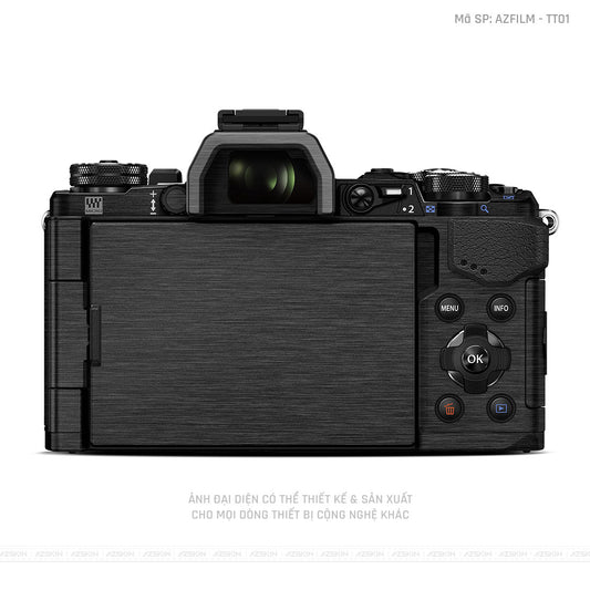Dán Skin Máy Ảnh Olympus Vân Xước Titan Đen | AZFILM - TT01