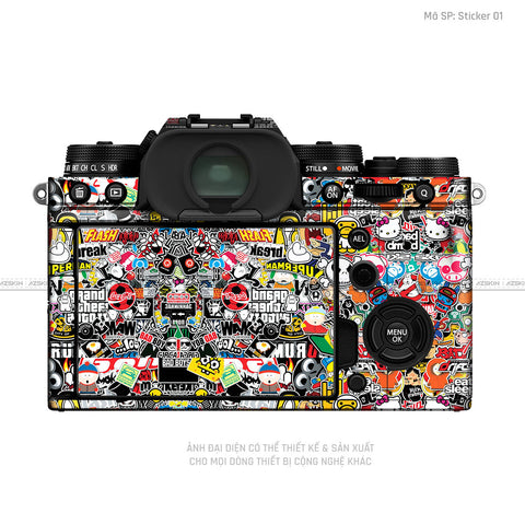 Dán Skin Máy Ảnh Fujifilm Vân Nổi Pattern Sticker 01 | UVPT22