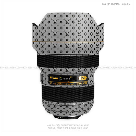 Dán Skin Ống Kính Nikon Vân Pattern LV Bạc | UVPT16