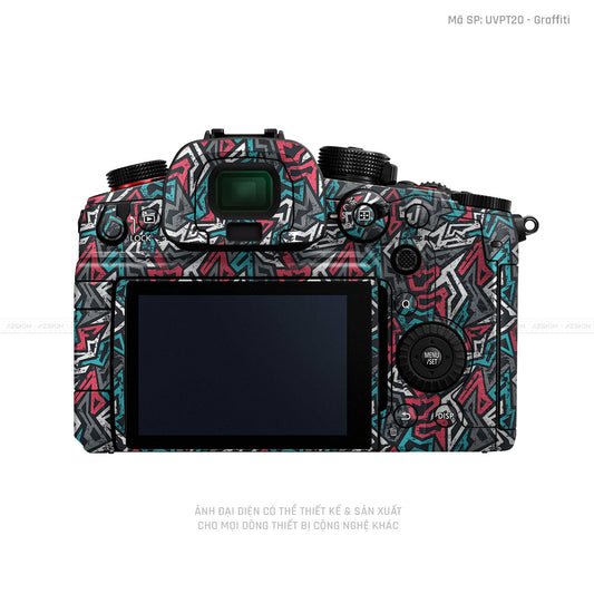 Dán Skin Máy Ảnh Lumix Vân Nổi Graffiti 04 | UVPT20