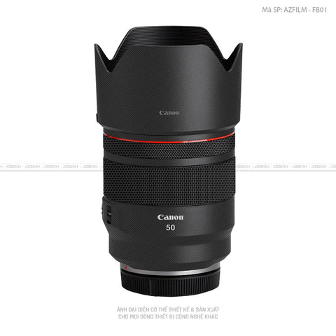 Dán Skin Ống Kính Canon Vân Nổi Fabic Black | AZFILM - FB01