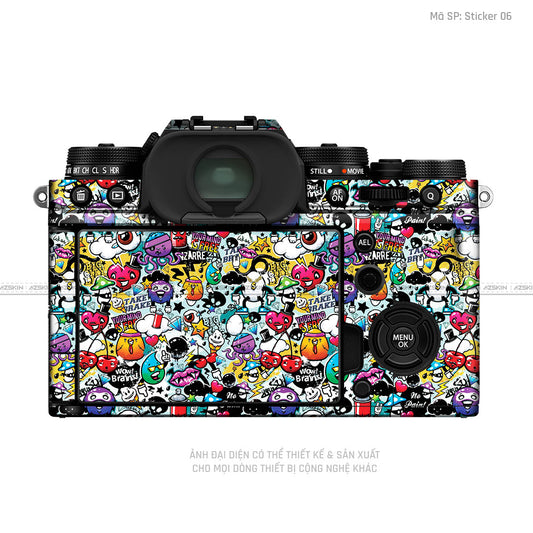 Dán Skin Máy Ảnh Fujifilm Vân Nổi Pattern Sticker 06 | UVPT22