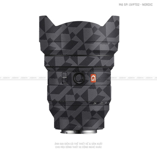Dán Skin Ống Kính Sony Vân Nổi Nordic Xám | UVPT02