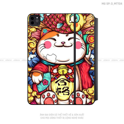 Dán Skin Magic Keyboard Hình Mèo Thần Tài | D_MTT04