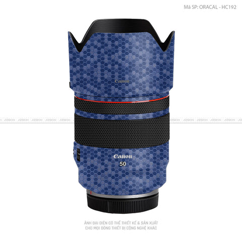 Dán Skin Ống Kính Canon Vân Nổi Tổ Ong Xanh | ORACAL - HC192