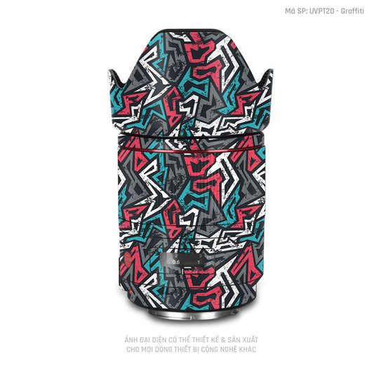 Dán Skin Ống Kính Máy Ảnh Vân Nổi Graffiti 04 | UVPT20