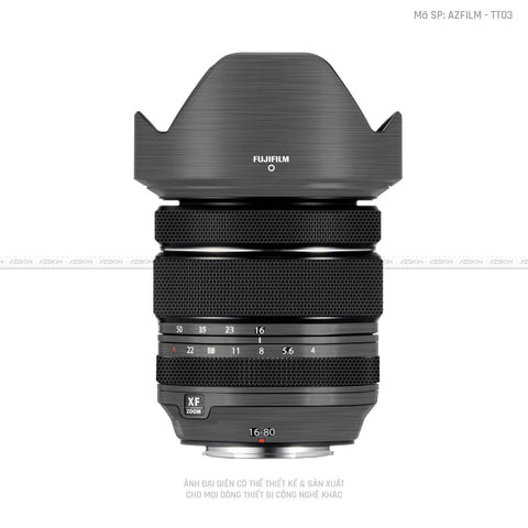 Dán Skin Ống Kính Fujifilm Vân Titan Xước Xám | TT03