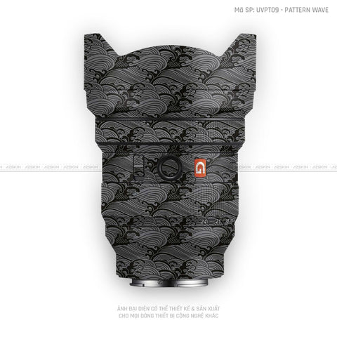 Dán Skin Ống Kính Sony Vân Nổi Pattern Wave Xám | UVPT09
