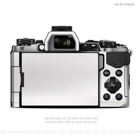Dán Skin Máy Ảnh Olympus Đổi Màu K75540 - Trắng