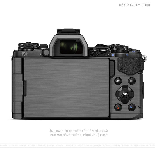 Dán Skin Máy Ảnh Olympus Vân Xước Titan Xám | AZFILM - TT03